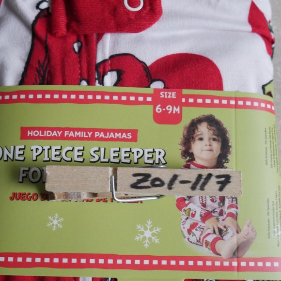 Dr Seuss The Grinch Matching Family Pajamas PJ's Infant Size 6-9 Months Baby - Picture 4 of 6